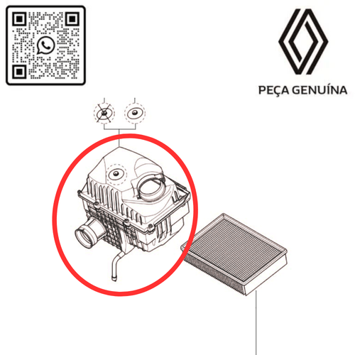 165008632R CAIXA DO FILTRO DE AR MASTER 2.3 16V M9T  RN 08632R -6-